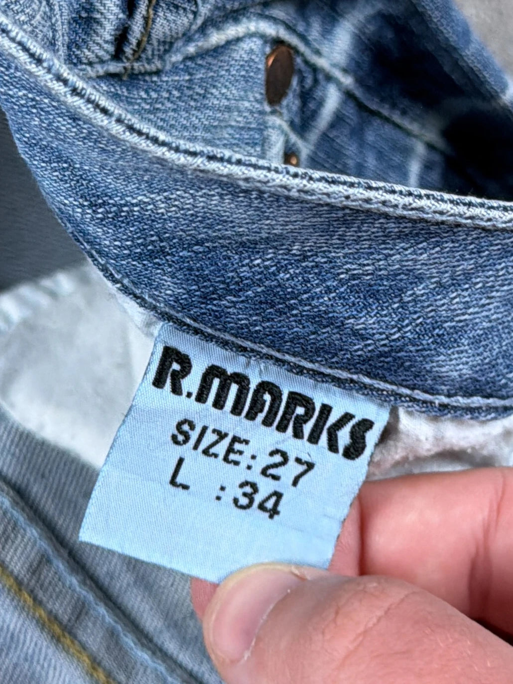 Vintage low rise flare denim jeans