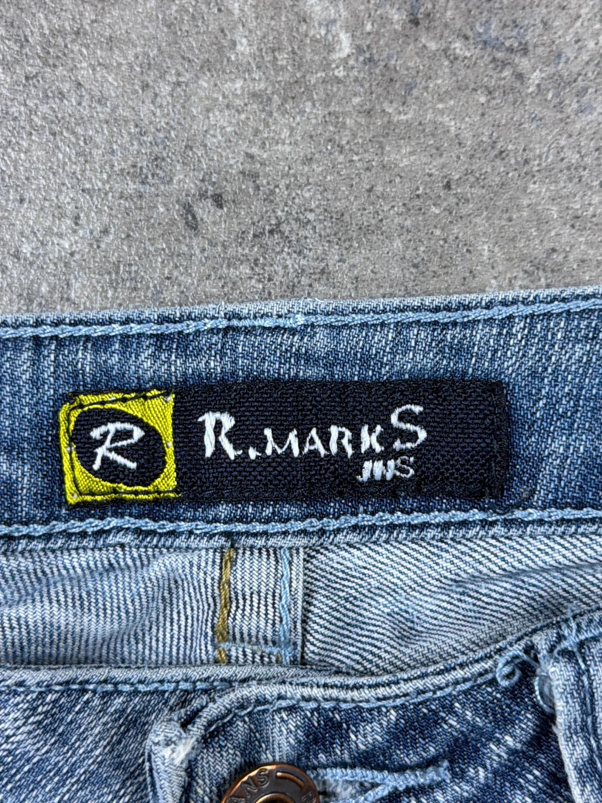 Vintage low rise flare denim jeans