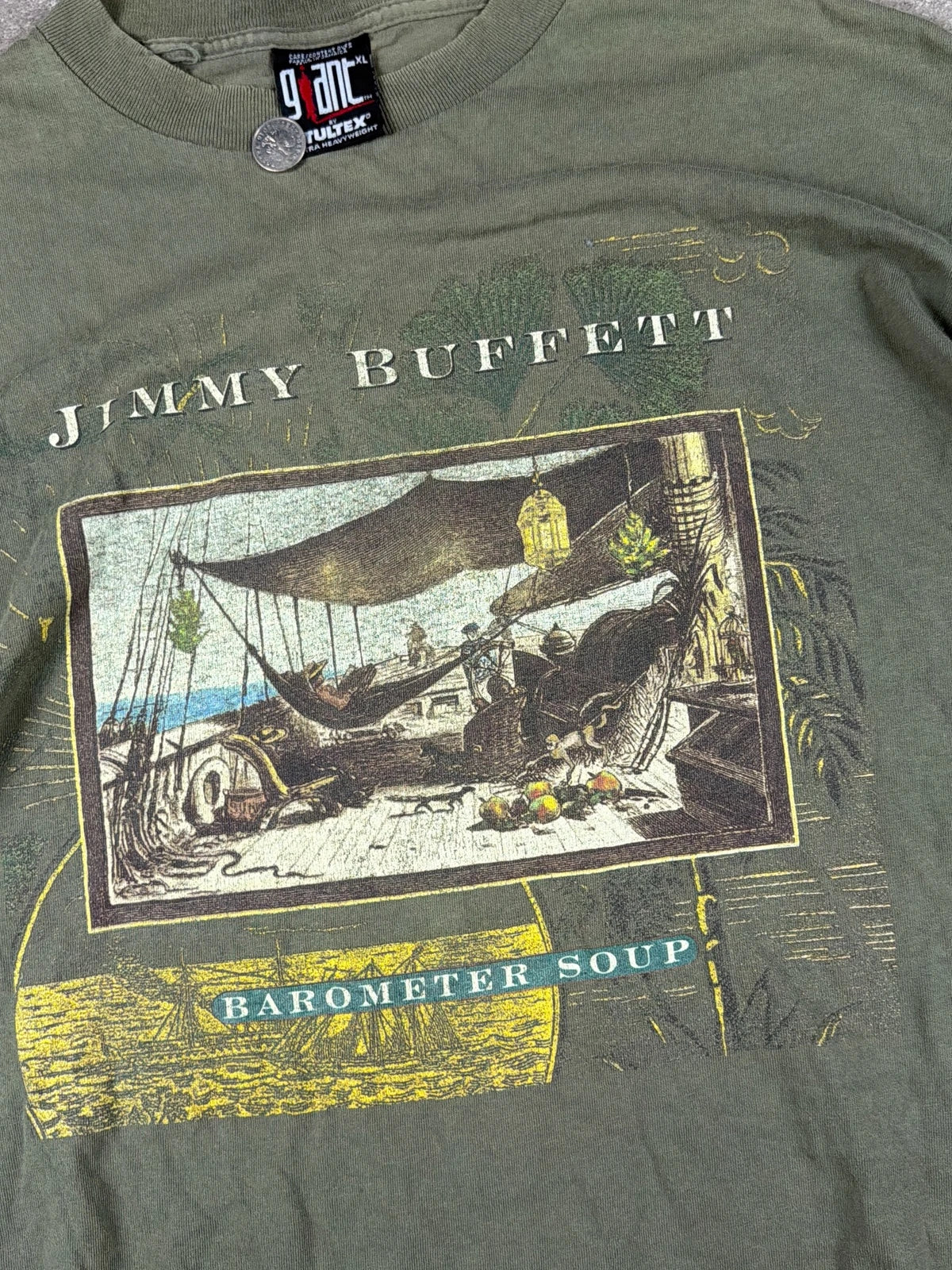 Vintage Giant Jimmy Buffett Barometer Soup 1995 Tour