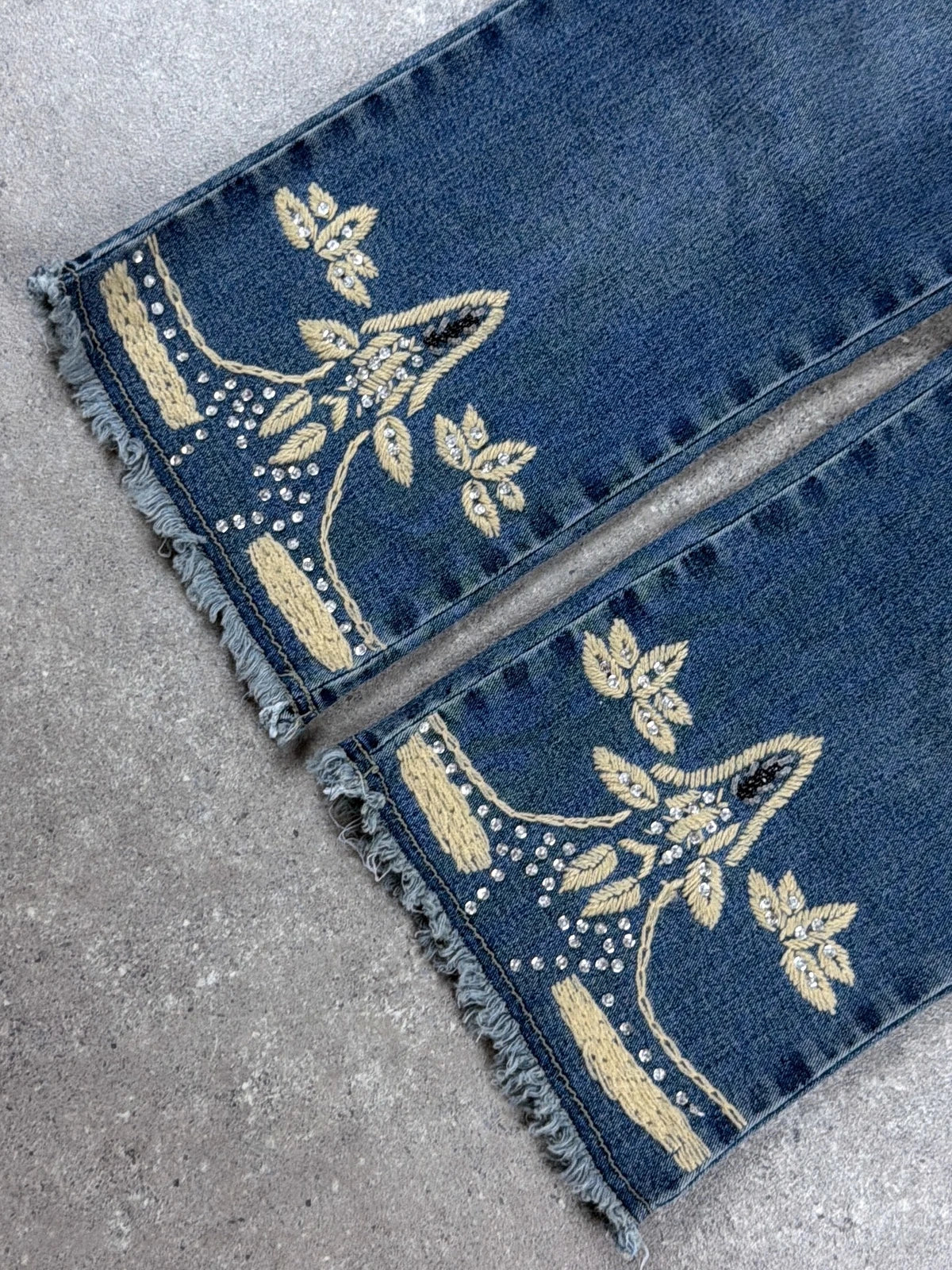 Vintage Denim Jeans Capri