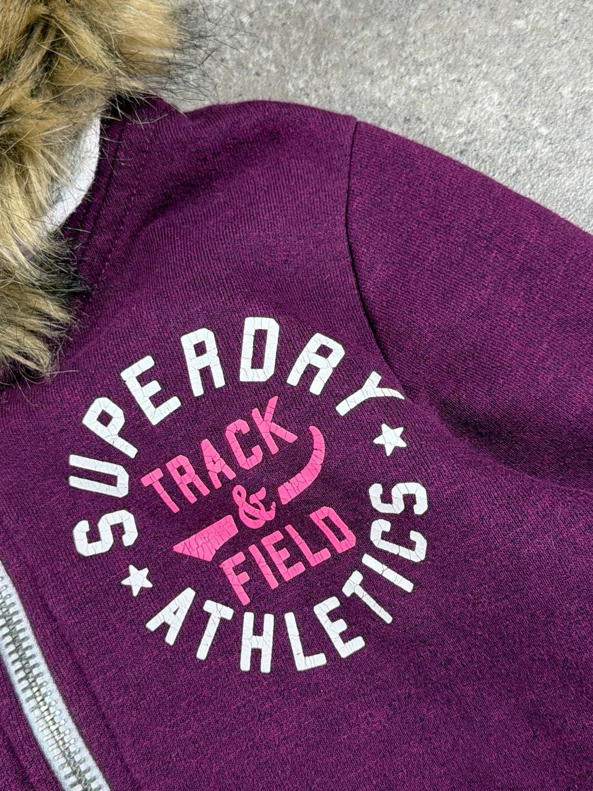 Superdry Faux Fur Hoodie Zip
