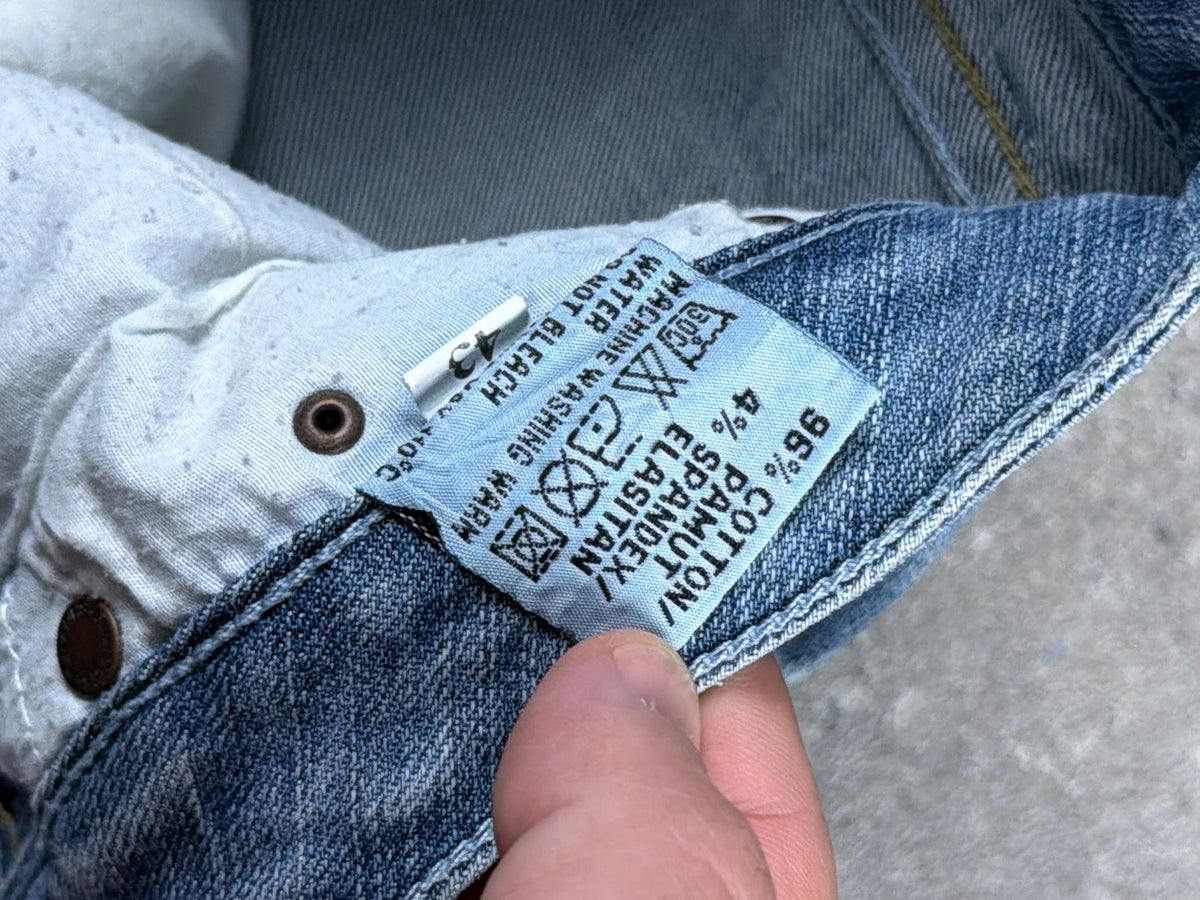 Vintage low rise flare denim jeans