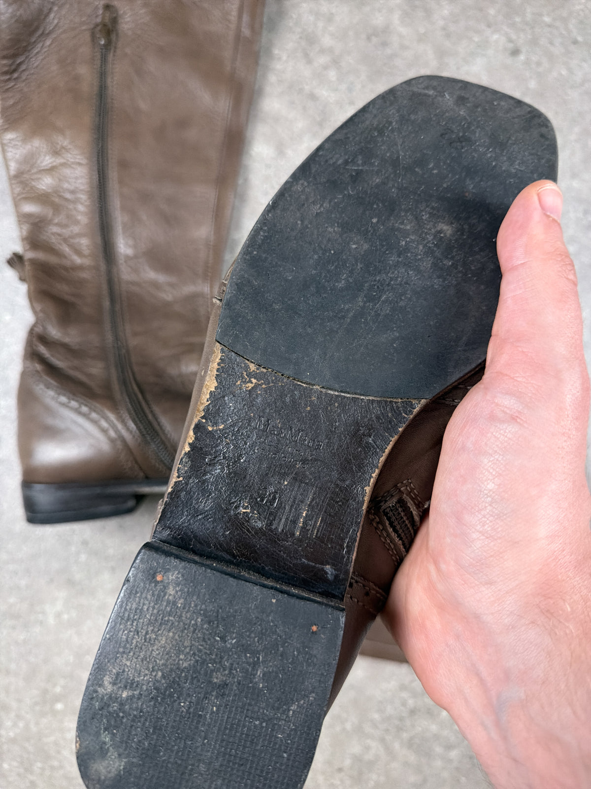 Max Mara Leather Boots