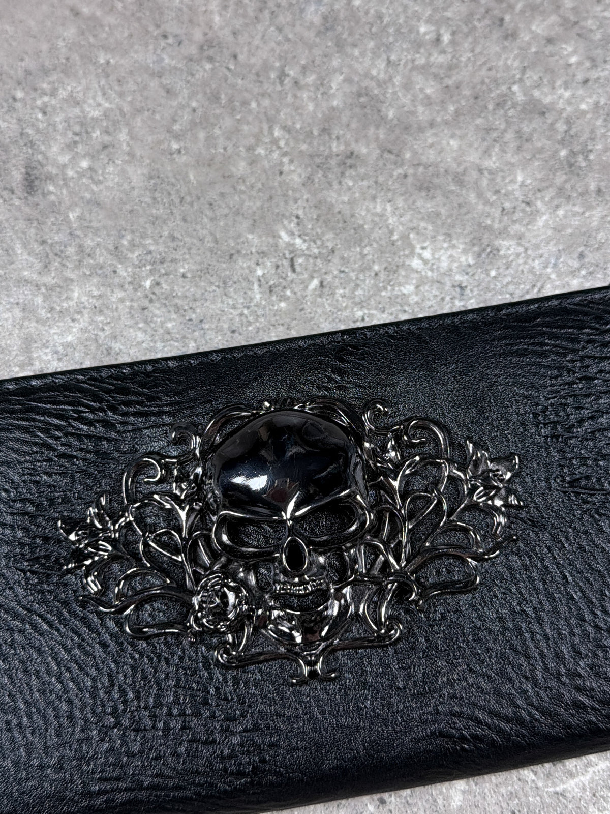 Vintage Skull Leather Wallet
