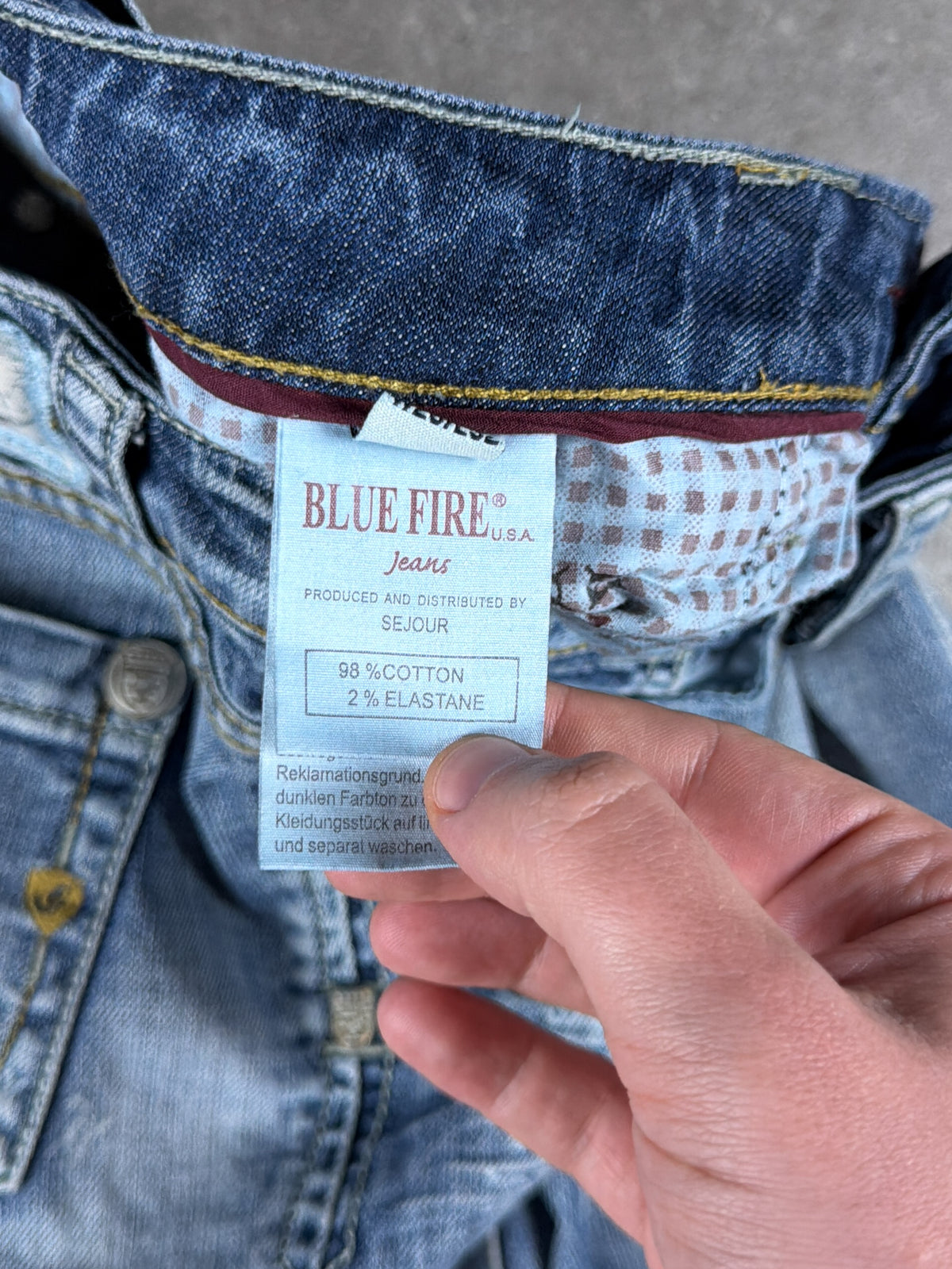 Vintage Graphic Slim Denim Jeans