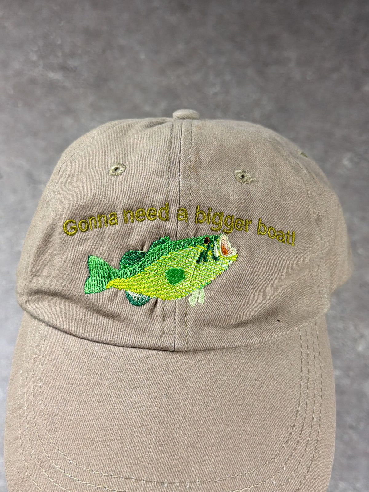 Vintage Gonna Need a Bigger Boat Fish Cap