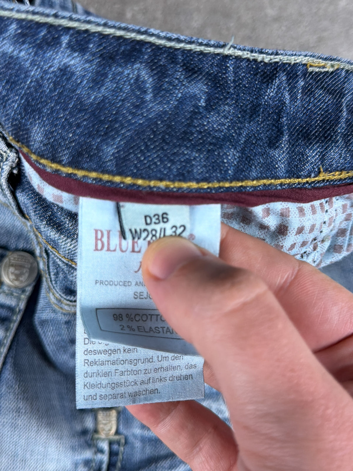 Vintage Graphic Slim Denim Jeans