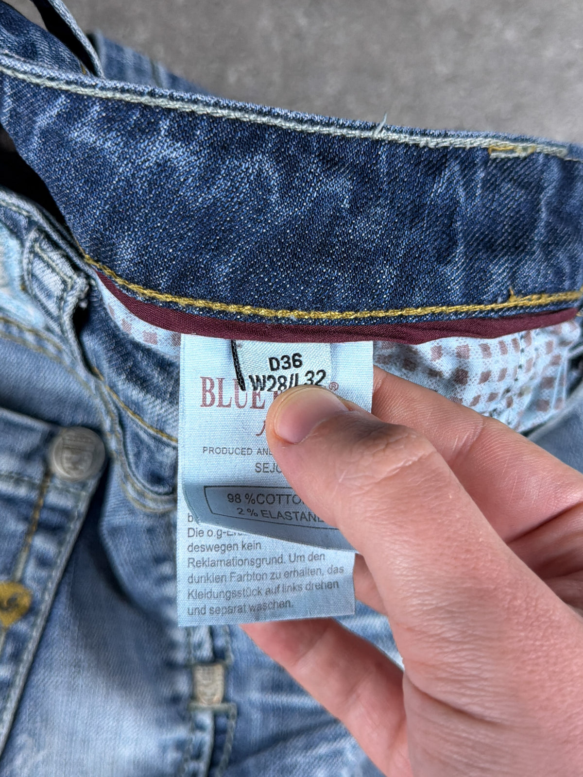 Vintage Graphic Slim Denim Jeans